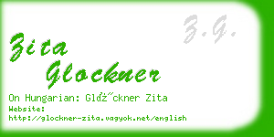 zita glockner business card